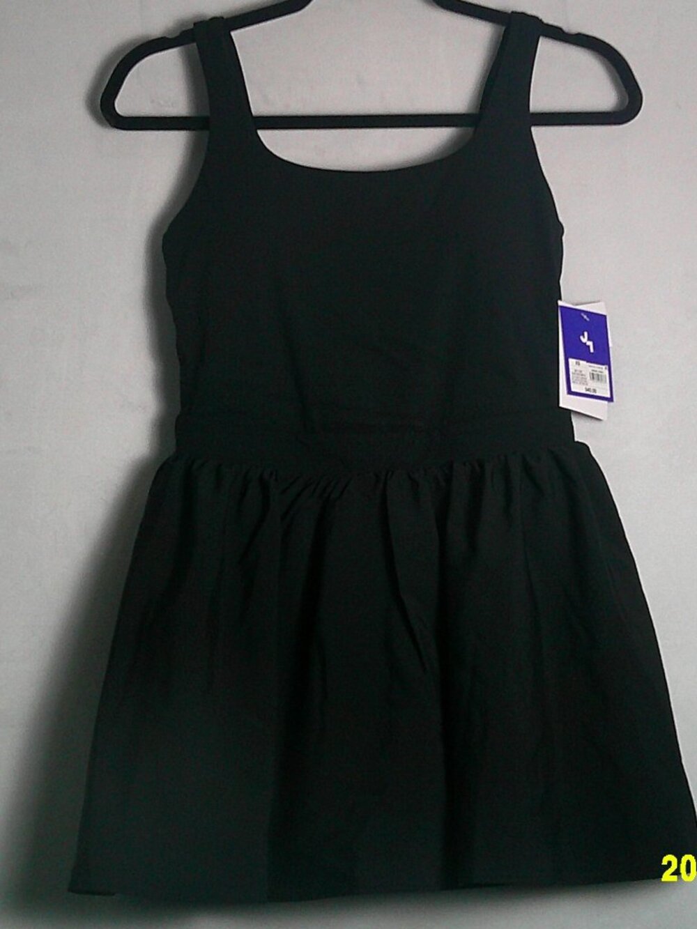 NWOT Sz XS JoyLab Game Day Activewear Athletic Black Dress Built-in Shorts